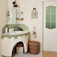 绿色田园风格卫浴装修