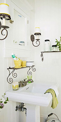 绿色田园风格卫生间