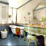 绿色风格卫生间装修效果图