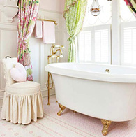 可爱装饰点缀甜蜜生活 甜美风格浴室装修效果图